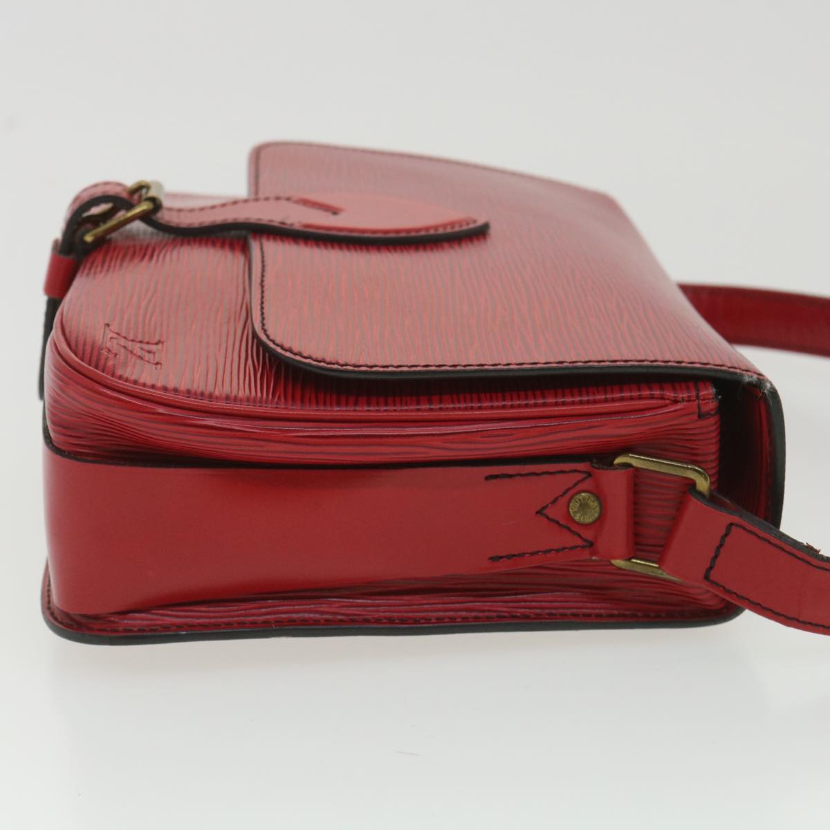 LOUIS VUITTON Epi Cartouchiere MM Shoulder Bag Red M52247 LV tp610
