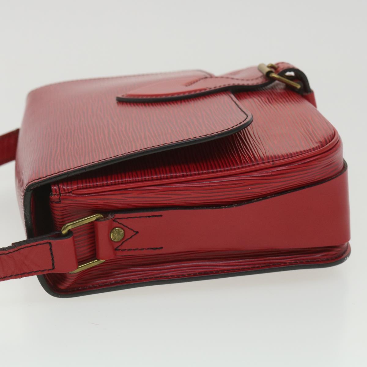 LOUIS VUITTON Epi Cartouchiere MM Shoulder Bag Red M52247 LV tp610