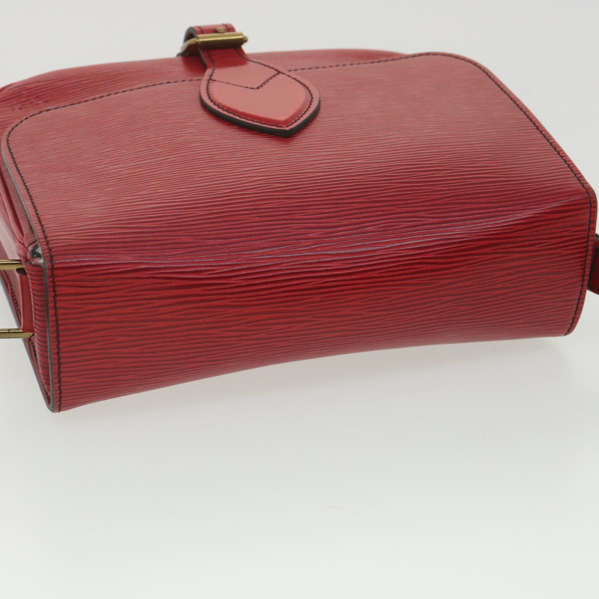 LOUIS VUITTON Epi Cartouchiere MM Shoulder Bag Red M52247 LV tp610