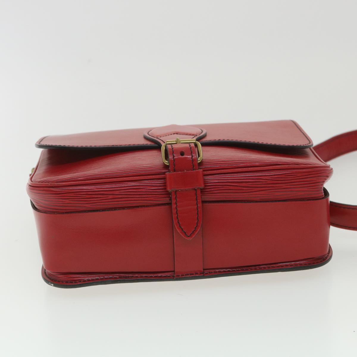 LOUIS VUITTON Epi Cartouchiere MM Shoulder Bag Red M52247 LV tp610