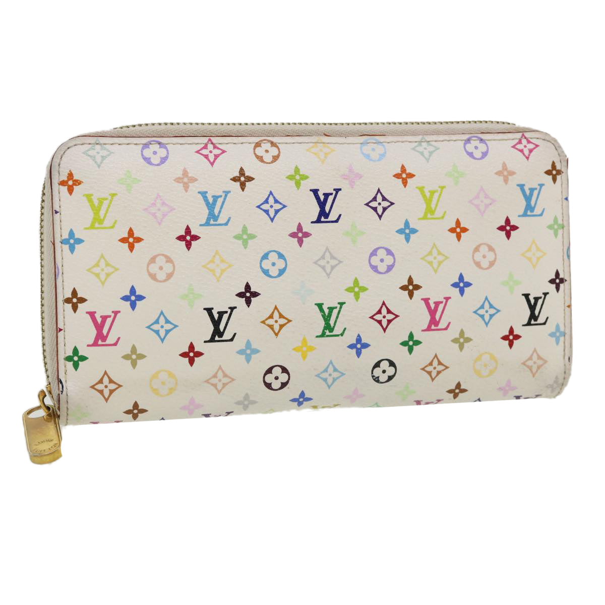 LOUIS VUITTON Monogram Multicolor Zippy Wallet Wallet White M60241 tp612
