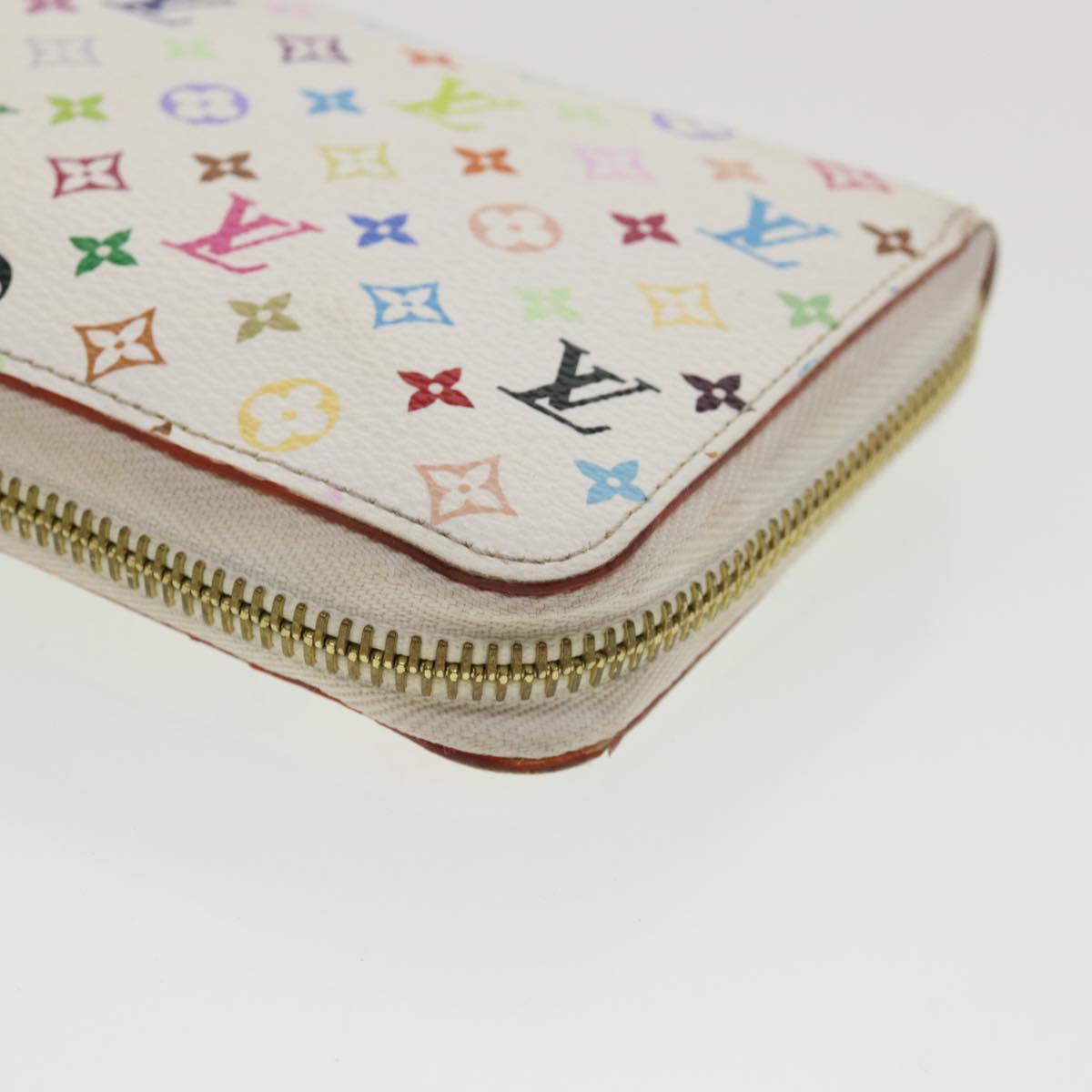 LOUIS VUITTON Monogram Multicolor Zippy Wallet Wallet White M60241 tp612