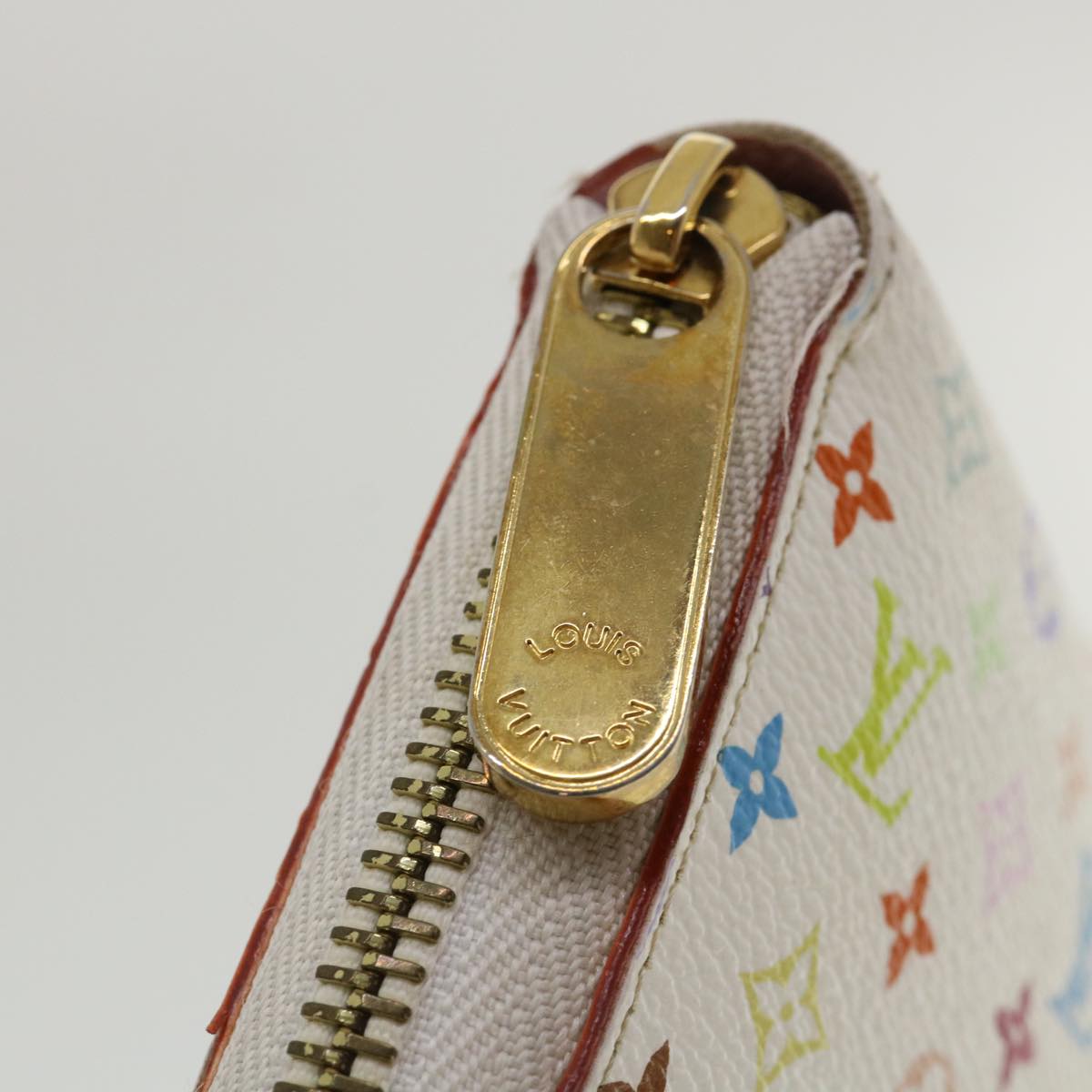 LOUIS VUITTON Monogram Multicolor Zippy Wallet Wallet White M60241 tp612