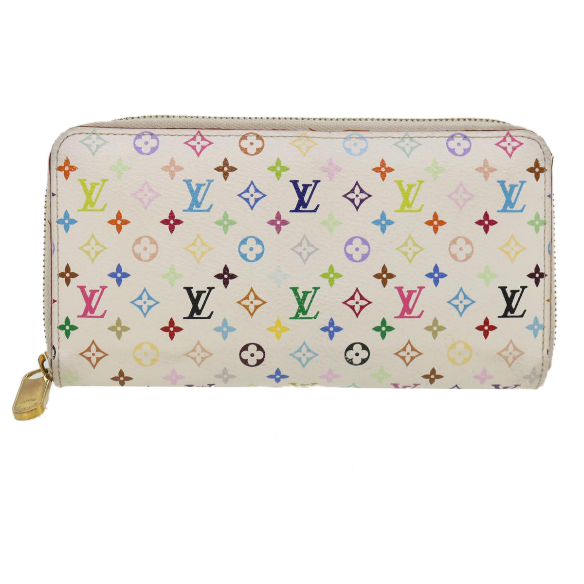 LOUIS VUITTON Monogram Multicolor Zippy Wallet Wallet White M60241 tp612