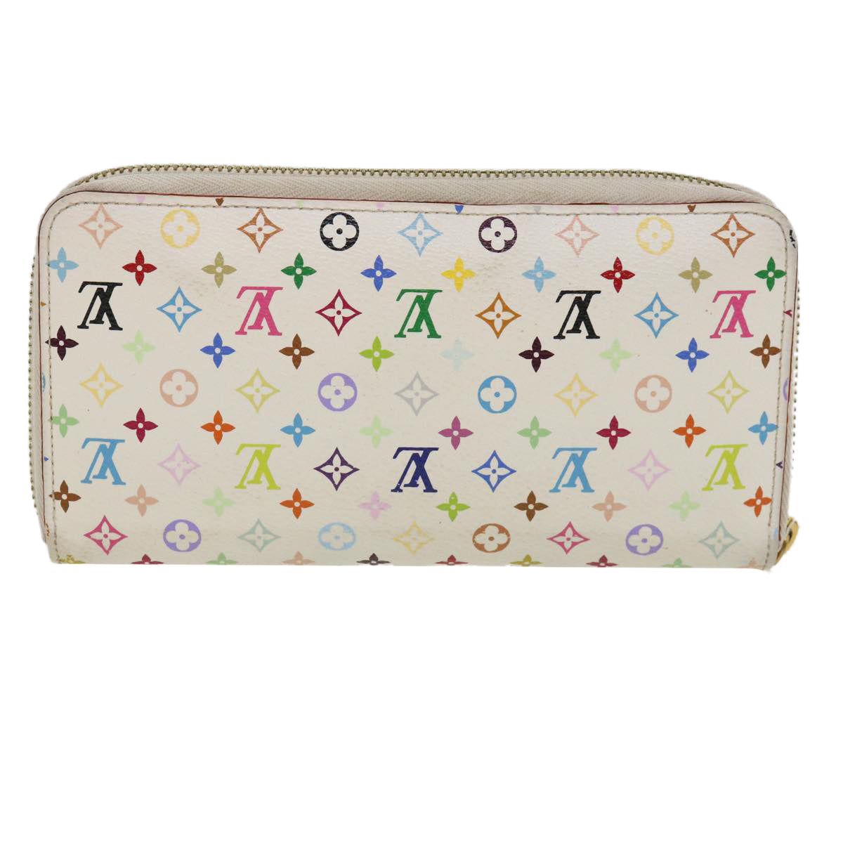 LOUIS VUITTON Monogram Multicolor Zippy Wallet Wallet White M60241 tp612