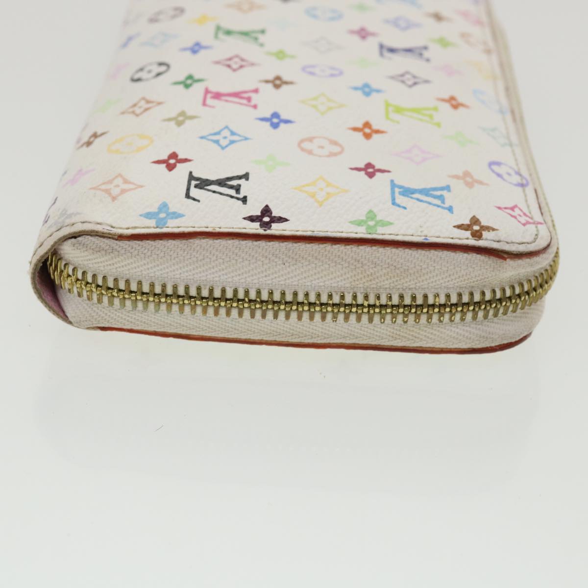 LOUIS VUITTON Monogram Multicolor Zippy Wallet Wallet White M60241 tp612