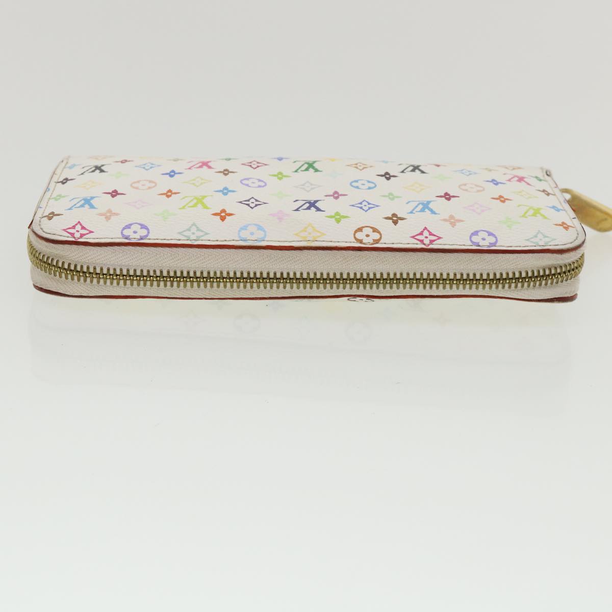 LOUIS VUITTON Monogram Multicolor Zippy Wallet Wallet White M60241 tp612