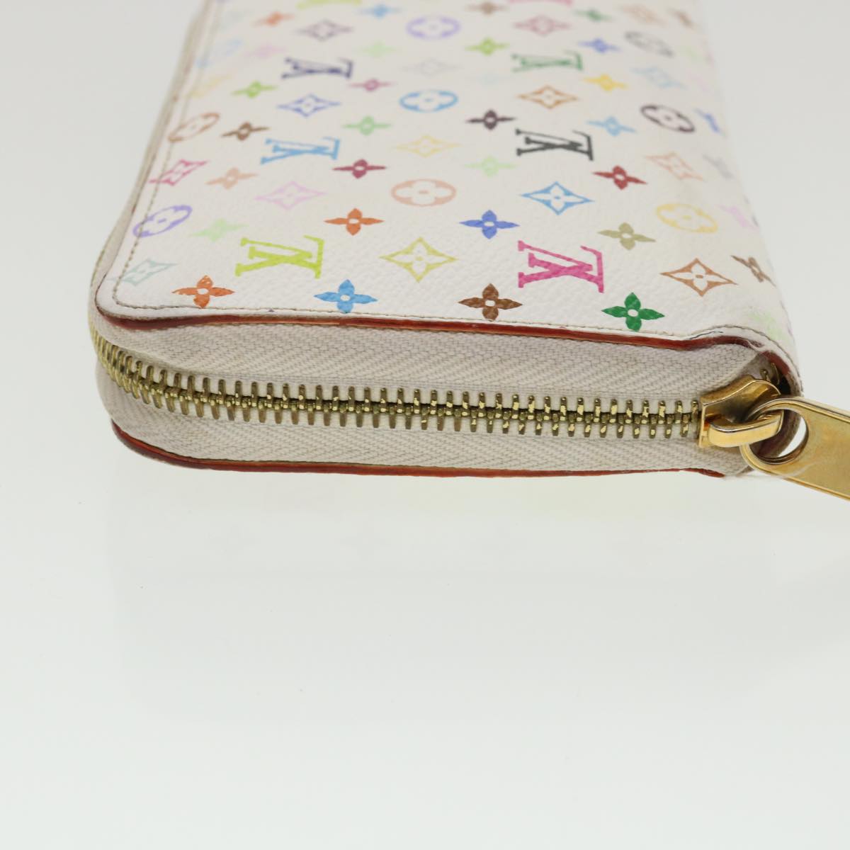 LOUIS VUITTON Monogram Multicolor Zippy Wallet Wallet White M60241 tp612