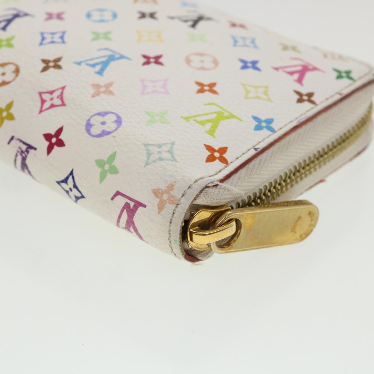 LOUIS VUITTON Monogram Multicolor Zippy Wallet Wallet White M60241 tp612
