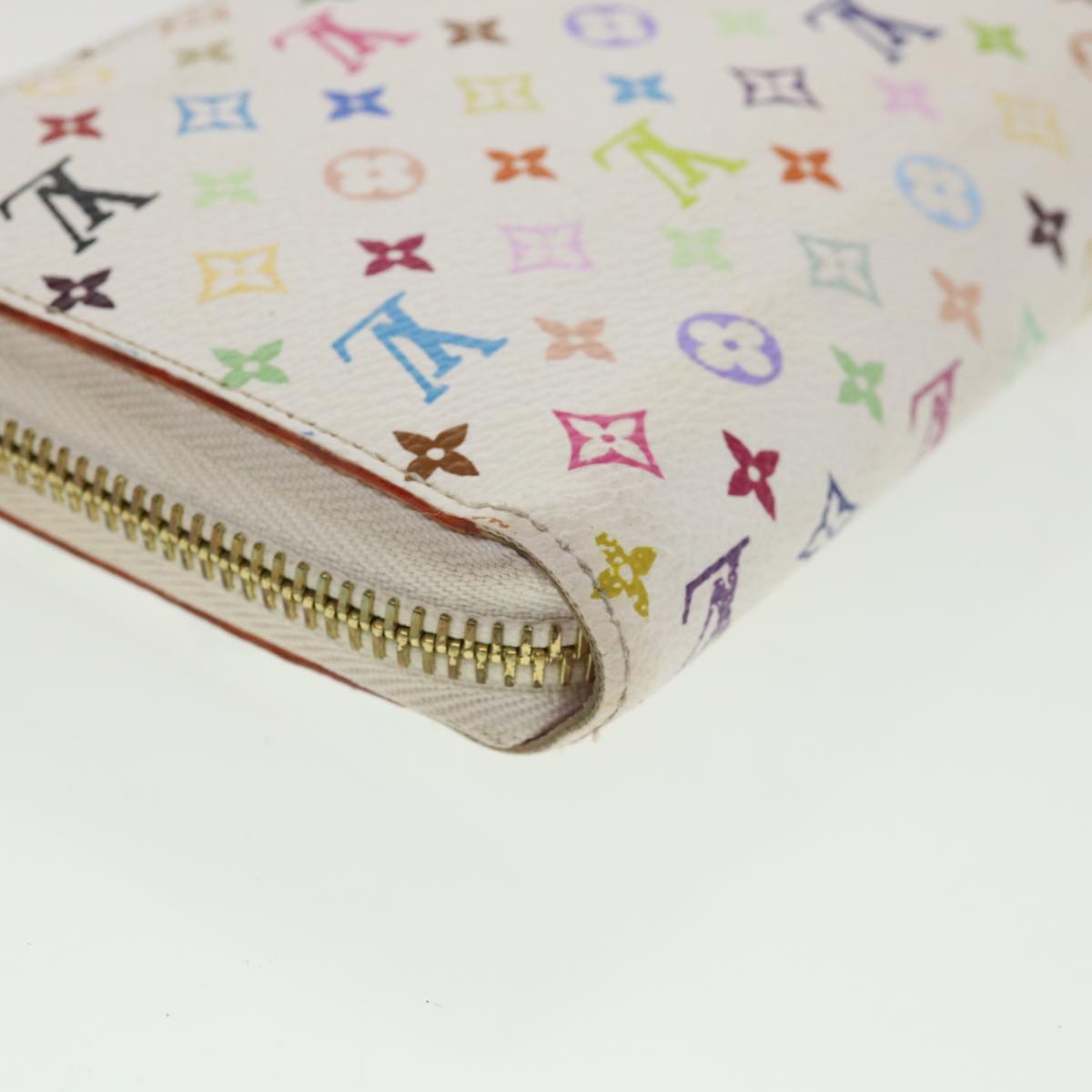 LOUIS VUITTON Monogram Multicolor Zippy Wallet Wallet White M60241 tp612