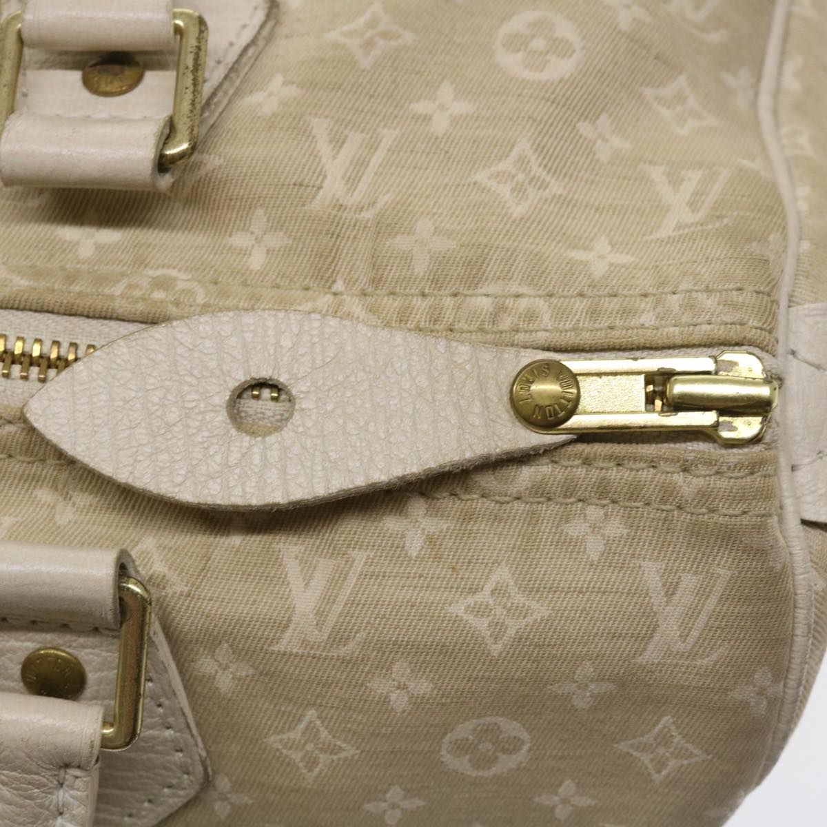 LOUIS VUITTON Monogram Mini Lin Speedy 30 Hand Bag White M95319 LV tp613