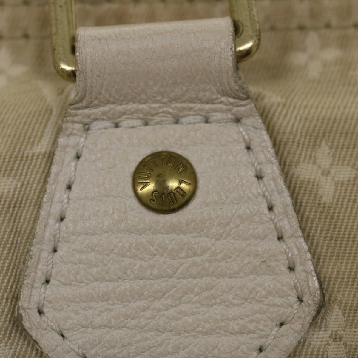 LOUIS VUITTON Monogram Mini Lin Speedy 30 Hand Bag White M95319 LV tp613