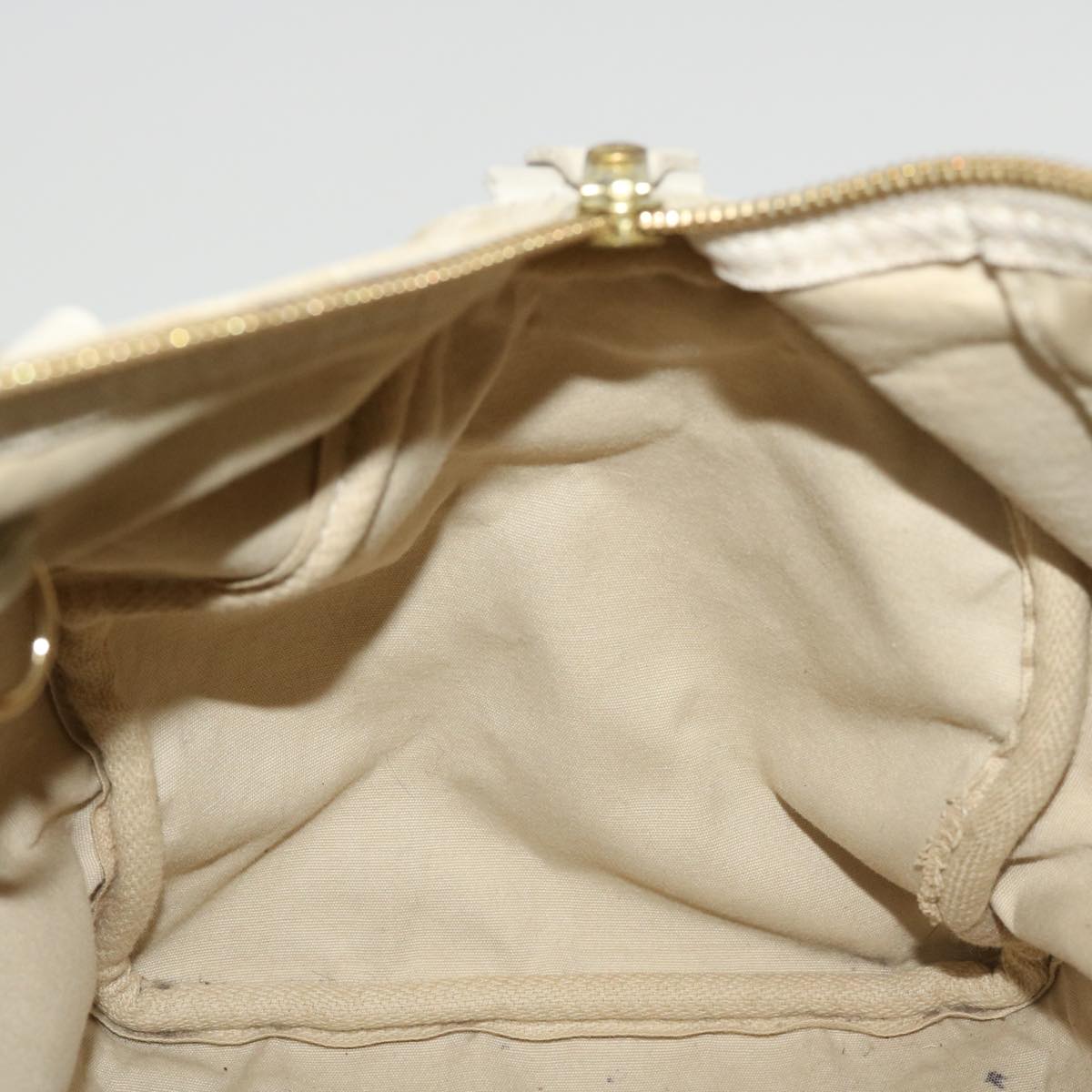 LOUIS VUITTON Monogram Mini Lin Speedy 30 Hand Bag White M95319 LV tp613