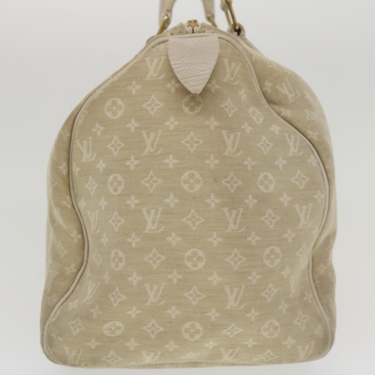LOUIS VUITTON Monogram Mini Lin Speedy 30 Hand Bag White M95319 LV tp613