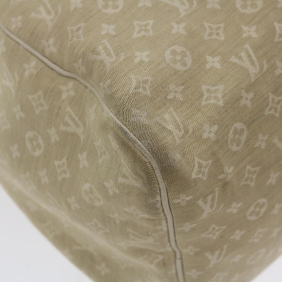 LOUIS VUITTON Monogram Mini Lin Speedy 30 Hand Bag White M95319 LV tp613