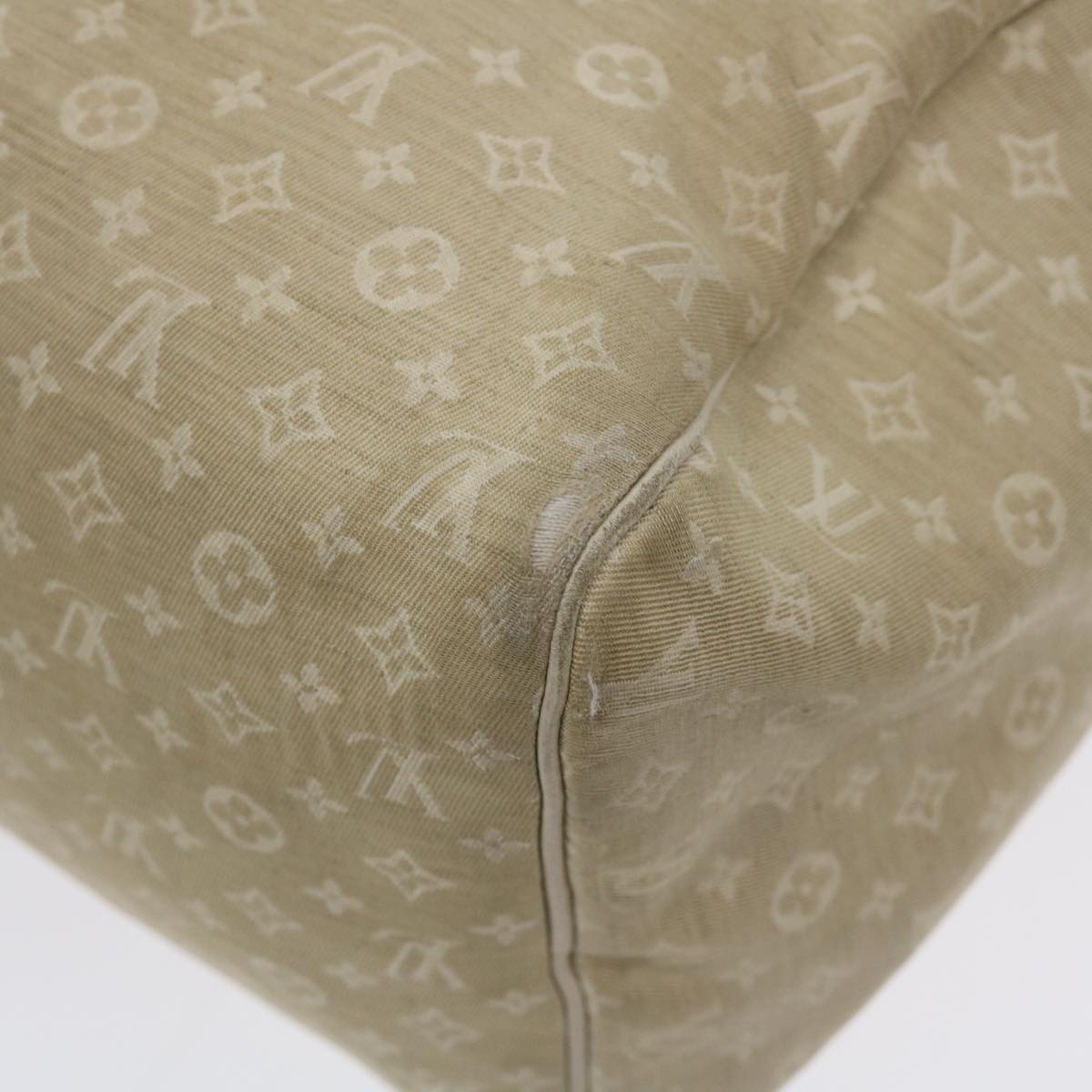 LOUIS VUITTON Monogram Mini Lin Speedy 30 Hand Bag White M95319 LV tp613