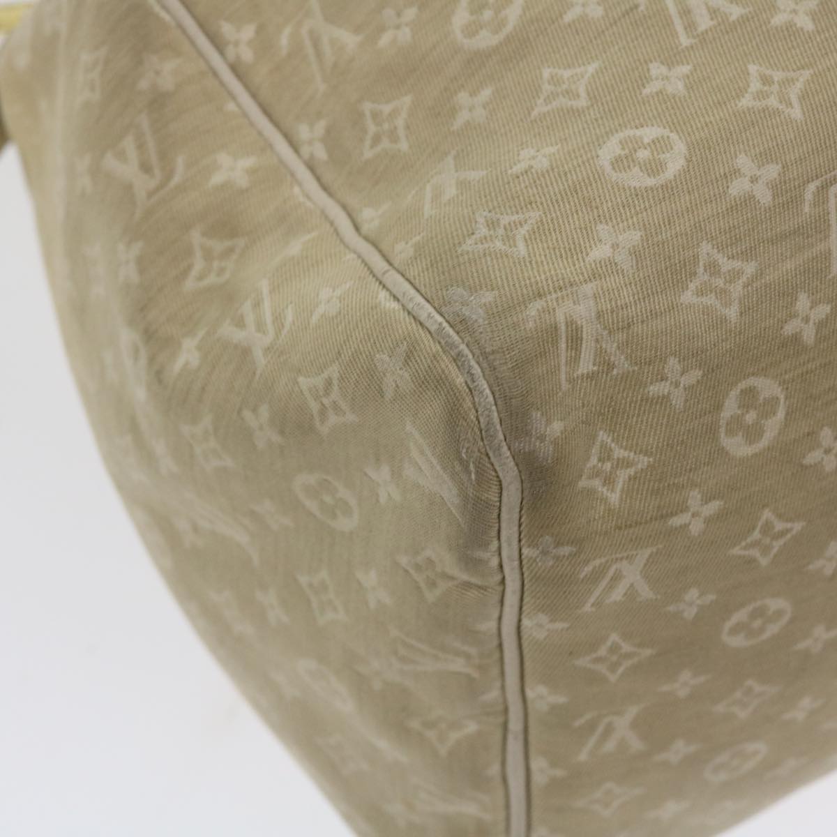 LOUIS VUITTON Monogram Mini Lin Speedy 30 Hand Bag White M95319 LV tp613