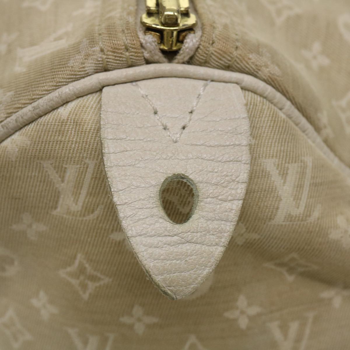 LOUIS VUITTON Monogram Mini Lin Speedy 30 Hand Bag White M95319 LV tp613