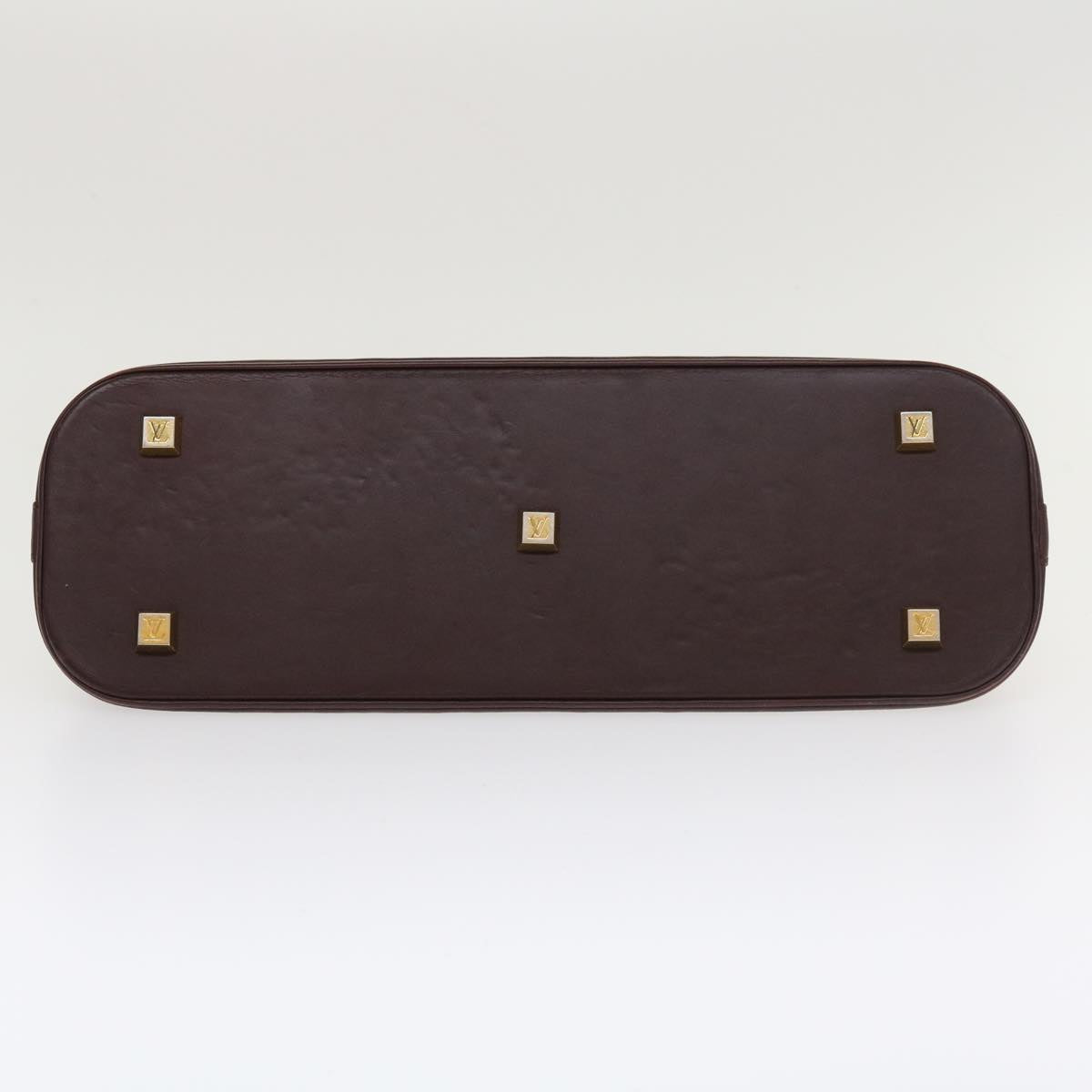 LOUIS VUITTON Monogram Mini Alma Long Hand Bag Red M92207 LV tp631