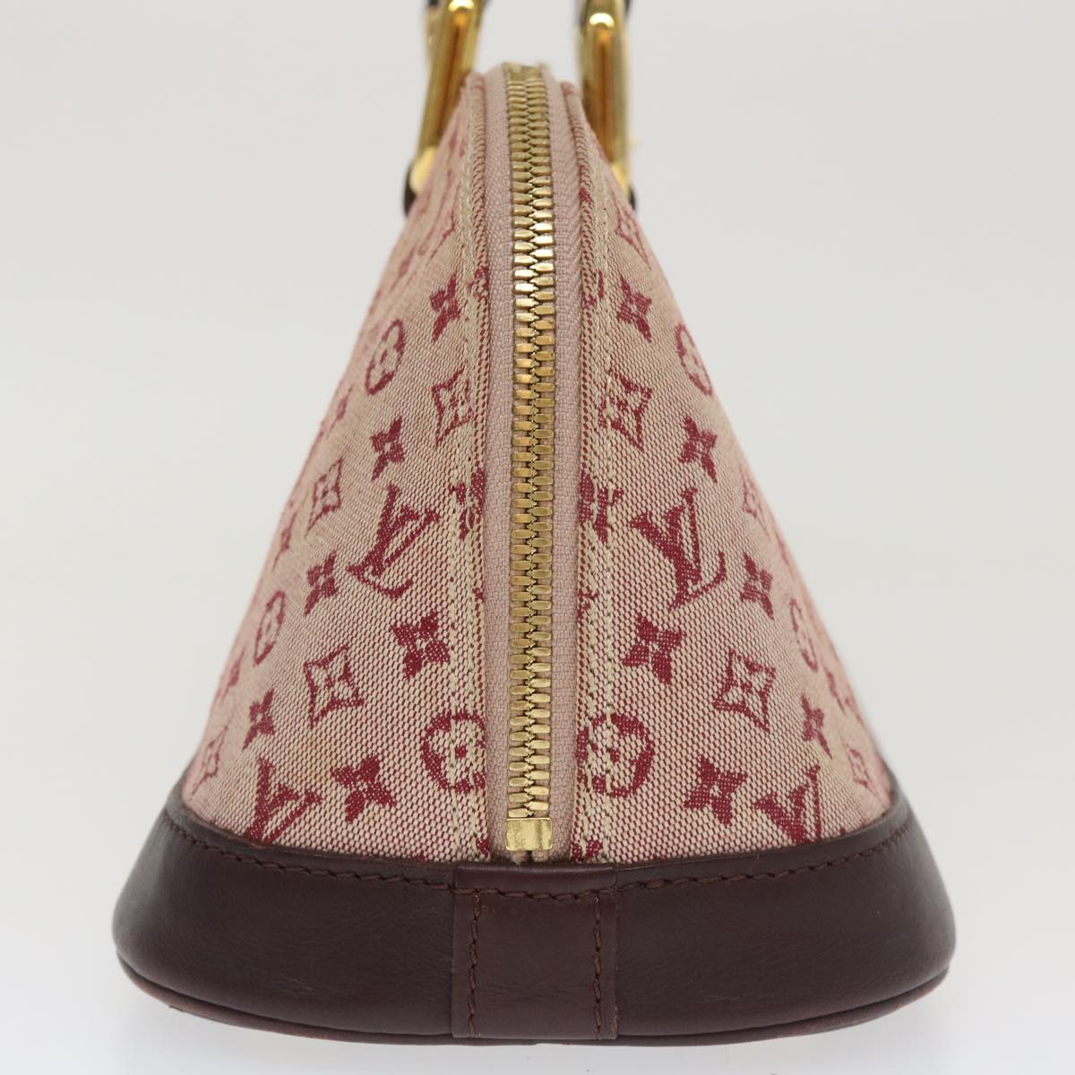 LOUIS VUITTON Monogram Mini Alma Long Hand Bag Red M92207 LV tp631