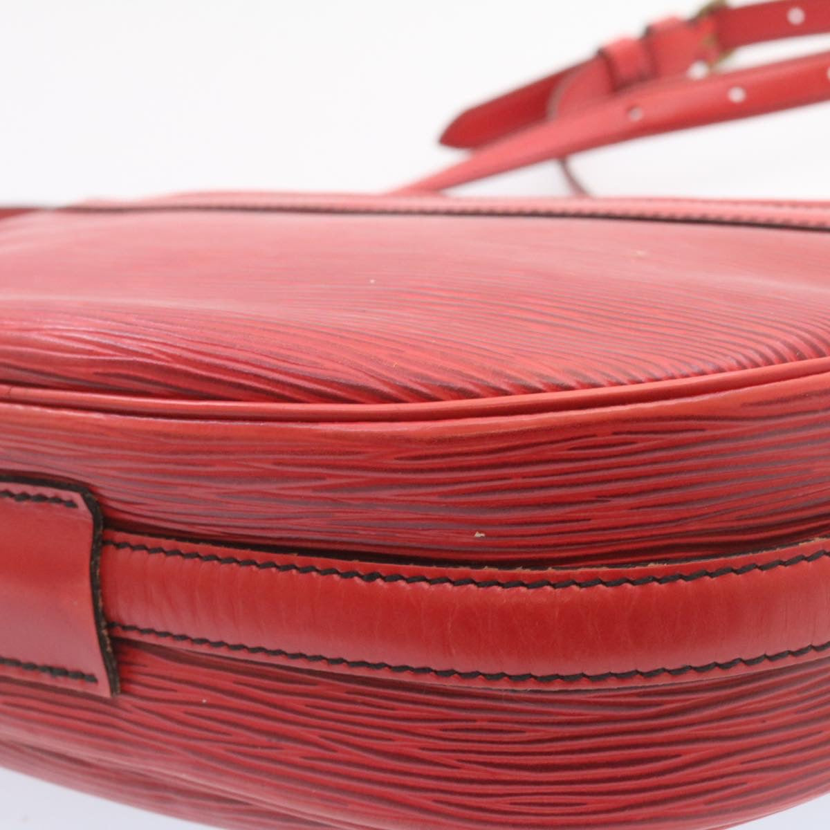 LOUIS VUITTON Epi June Feuille Shoulder Bag Red M52157 LV ts022