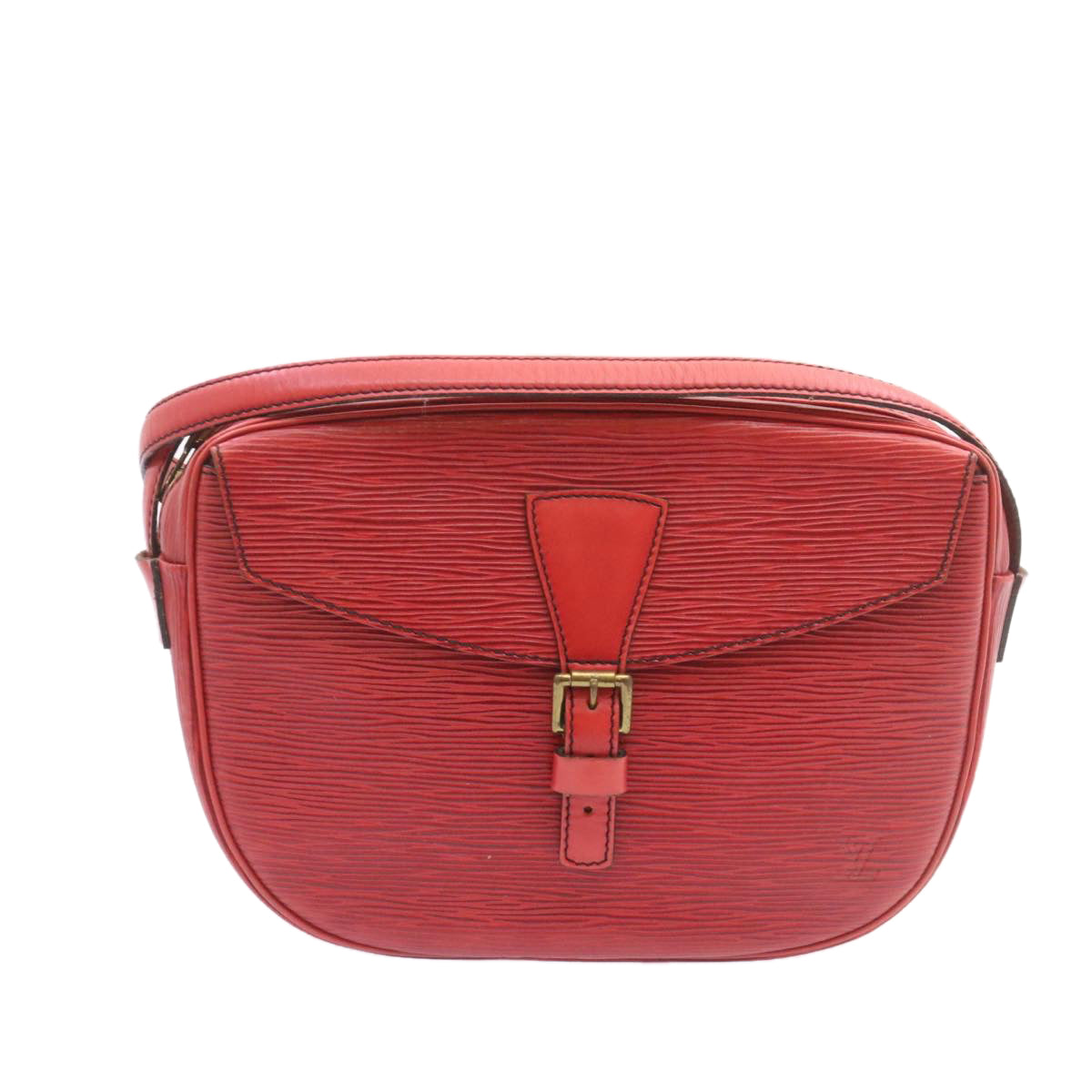 LOUIS VUITTON Epi June Feuille Shoulder Bag Red M52157 LV ts022