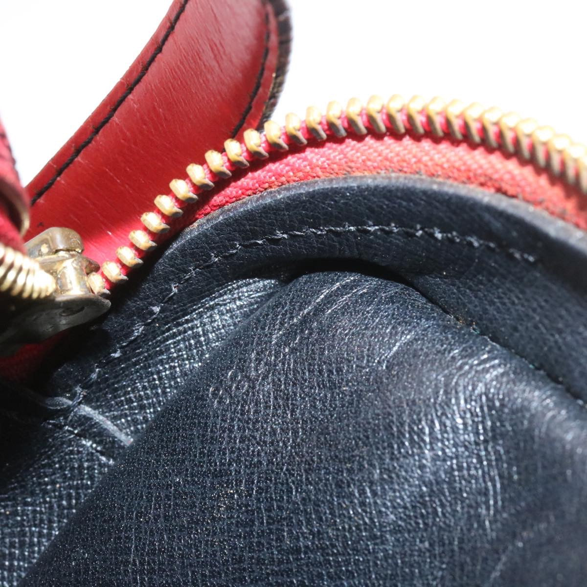 LOUIS VUITTON Epi June Feuille Shoulder Bag Red M52157 LV ts022