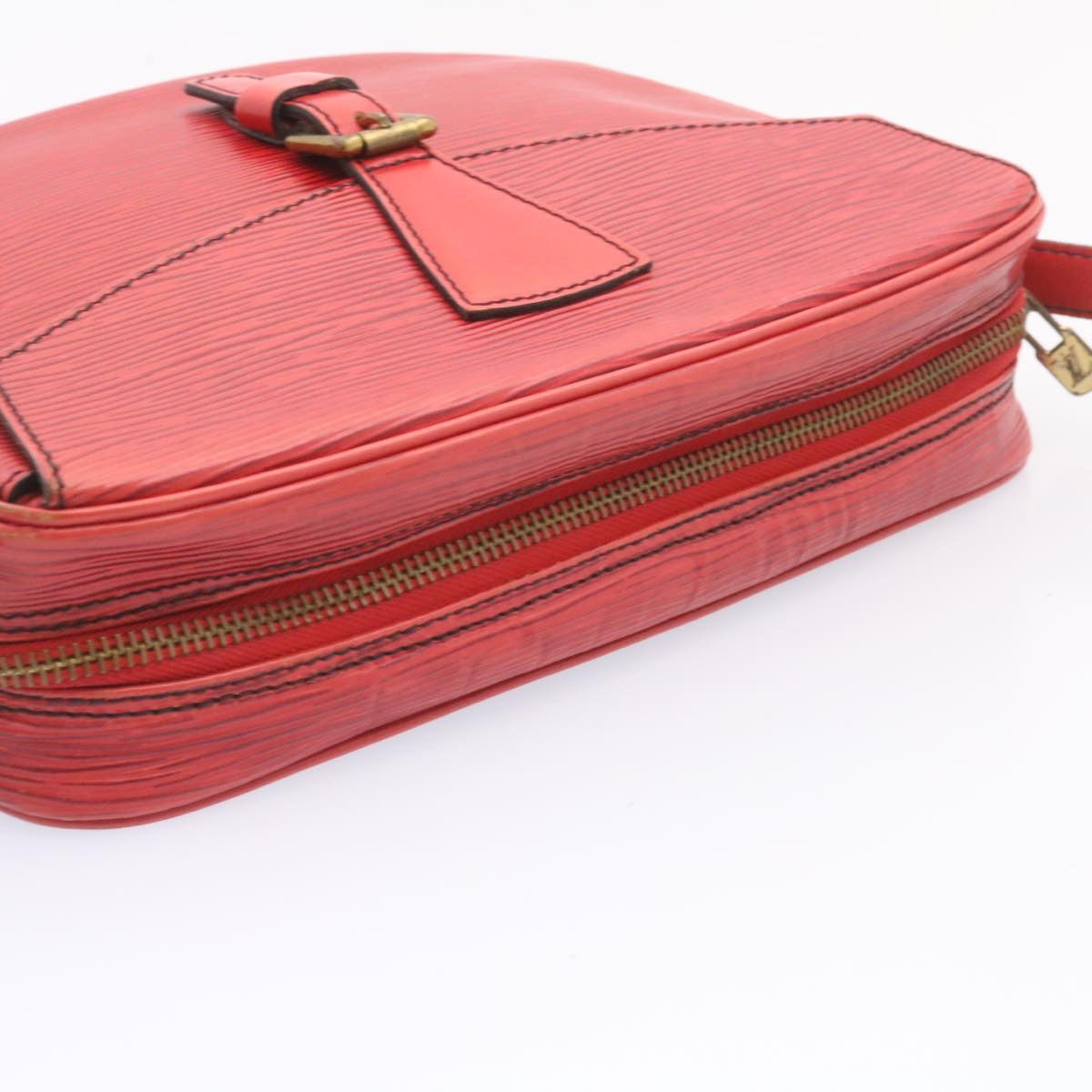 LOUIS VUITTON Epi June Feuille Shoulder Bag Red M52157 LV ts022