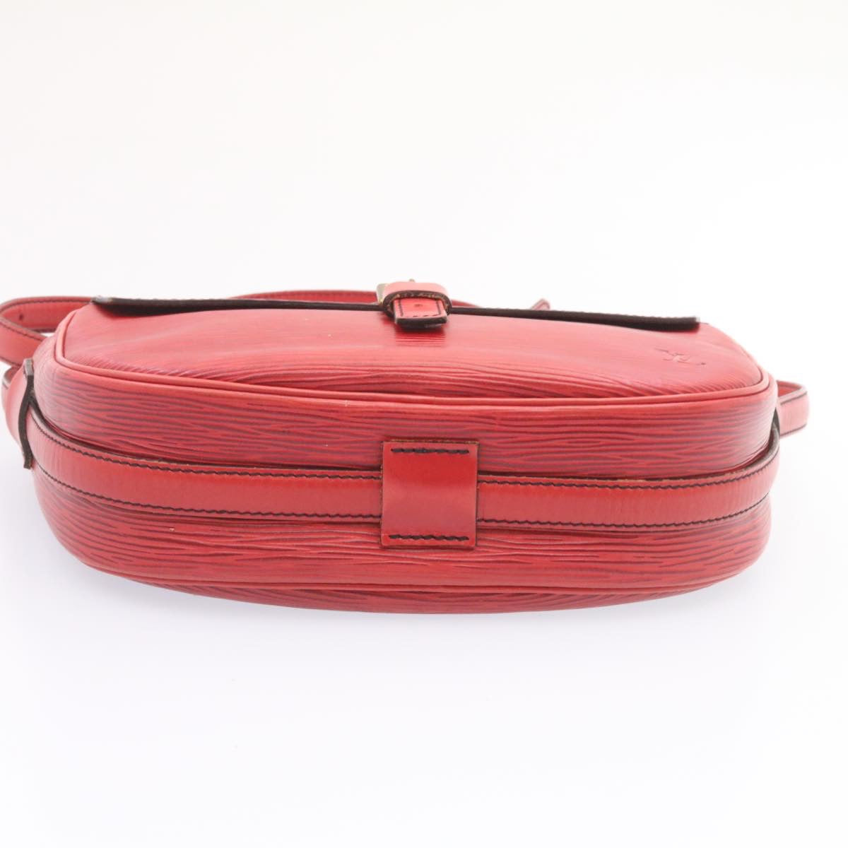 LOUIS VUITTON Epi June Feuille Shoulder Bag Red M52157 LV ts022