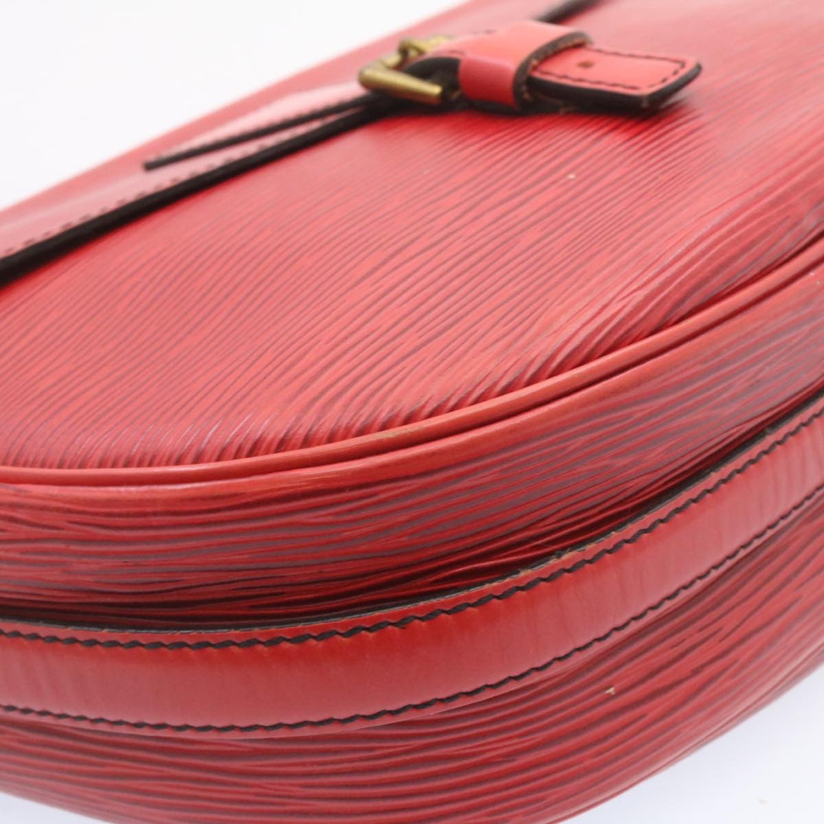 LOUIS VUITTON Epi June Feuille Shoulder Bag Red M52157 LV ts022