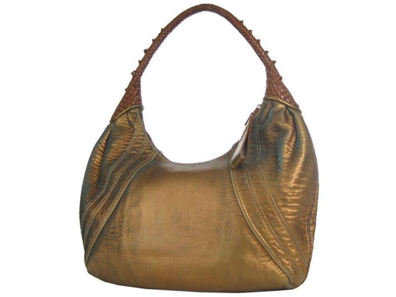 Luxury Fendi Bronze Spy Hobo