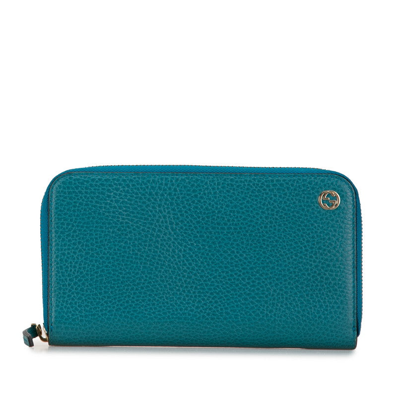 Luxury Gucci Trending 2025 Interlocking G Leather Zip Wallet