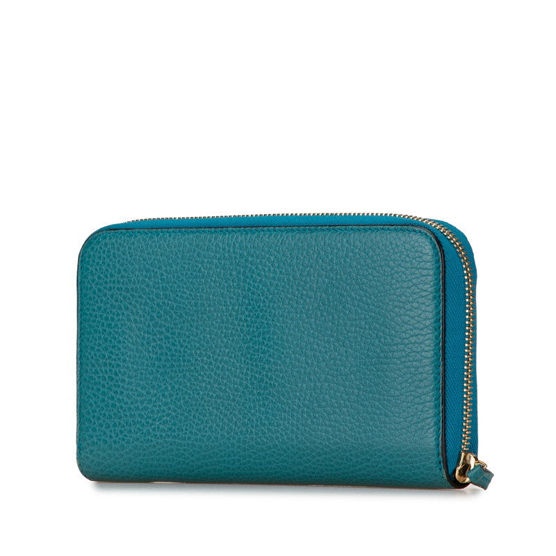 Luxury Gucci Trending 2025 Interlocking G Leather Zip Wallet