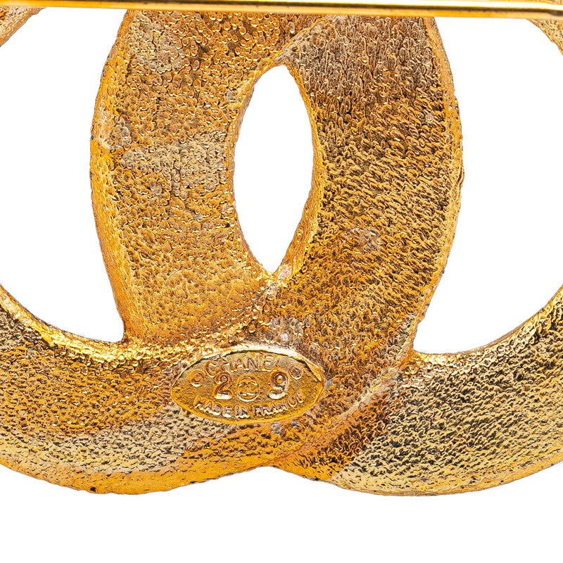 Chanel Coco Mark Gold Brooch