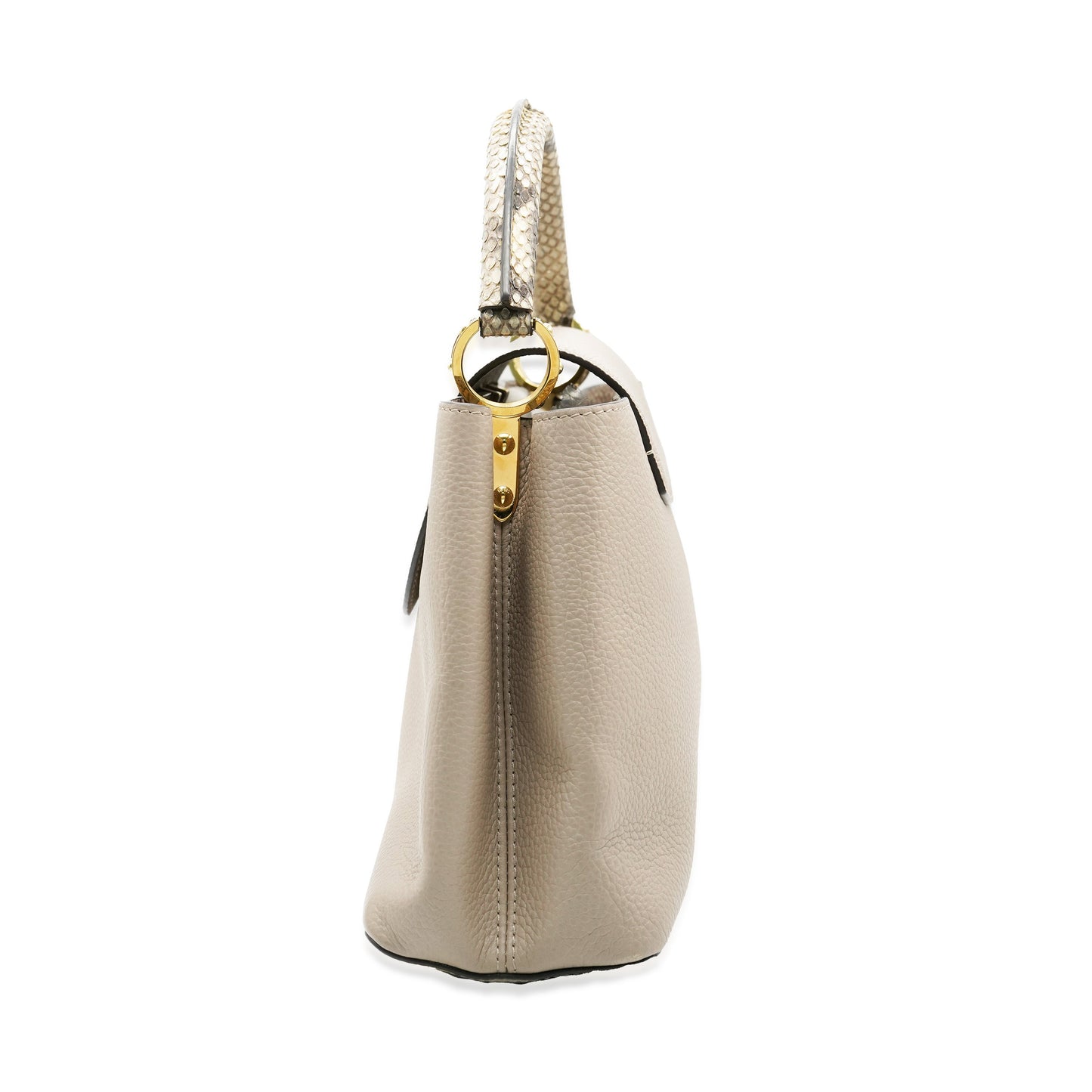 Louis Vuitton Galet Python Taurillon Capucines MM
