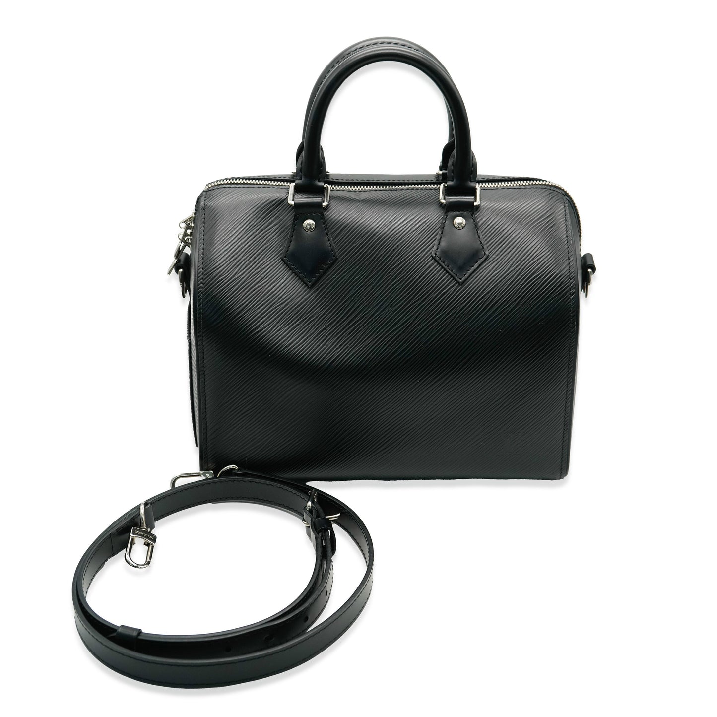 Louis Vuitton Black Epi Speedy Bandouliere 25