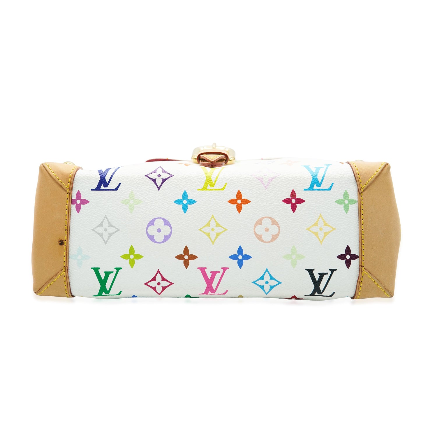 Louis Vuitton White Multicolor Monogram Canvas Eliza