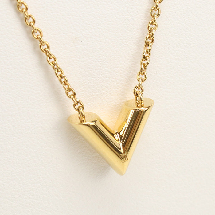 LOUIS VUITTON LV80924 Necklace ・ Essential V Necklace metal  gold Women
