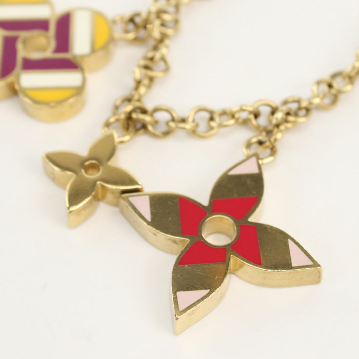 LOUIS VUITTON M68002 Pop flower Bag charm metal gold Women