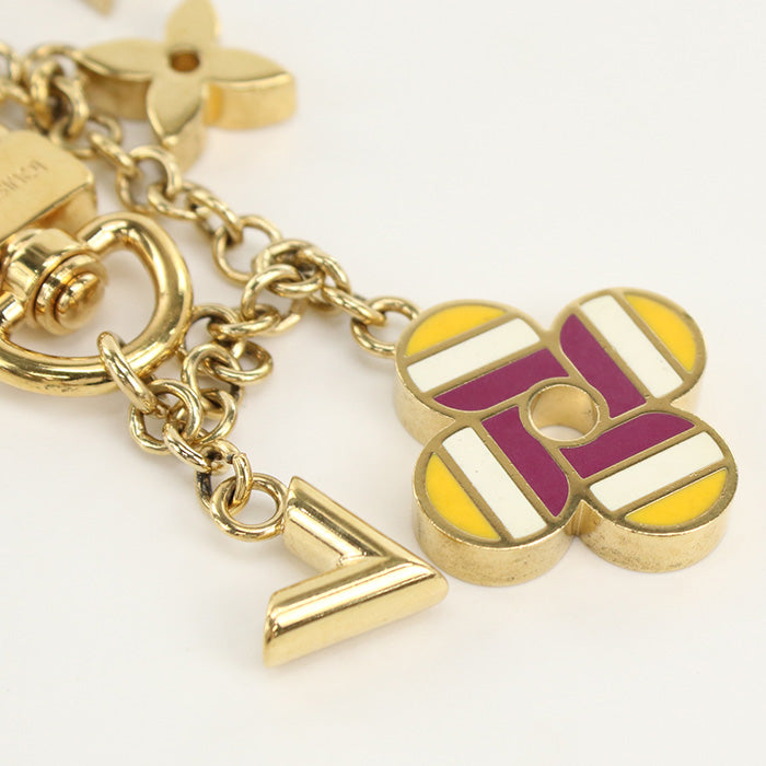LOUIS VUITTON M68002 Pop flower Bag charm metal gold Women