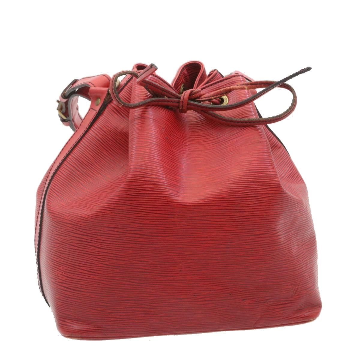 LOUIS VUITTON Epi Petit Noe Shoulder Bag Red M44107 LV uy003