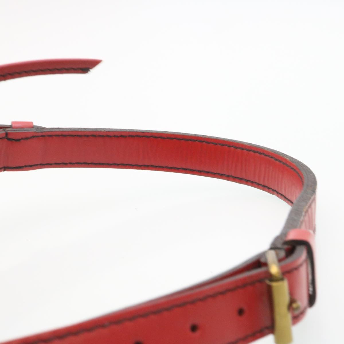 LOUIS VUITTON Epi Petit Noe Shoulder Bag Red M44107 LV uy003