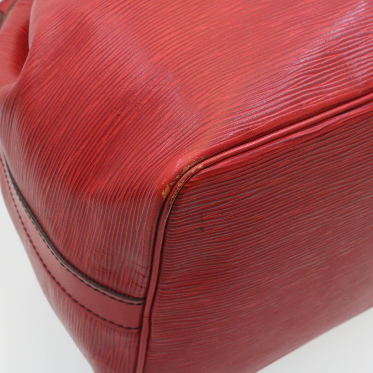 LOUIS VUITTON Epi Petit Noe Shoulder Bag Red M44107 LV uy003