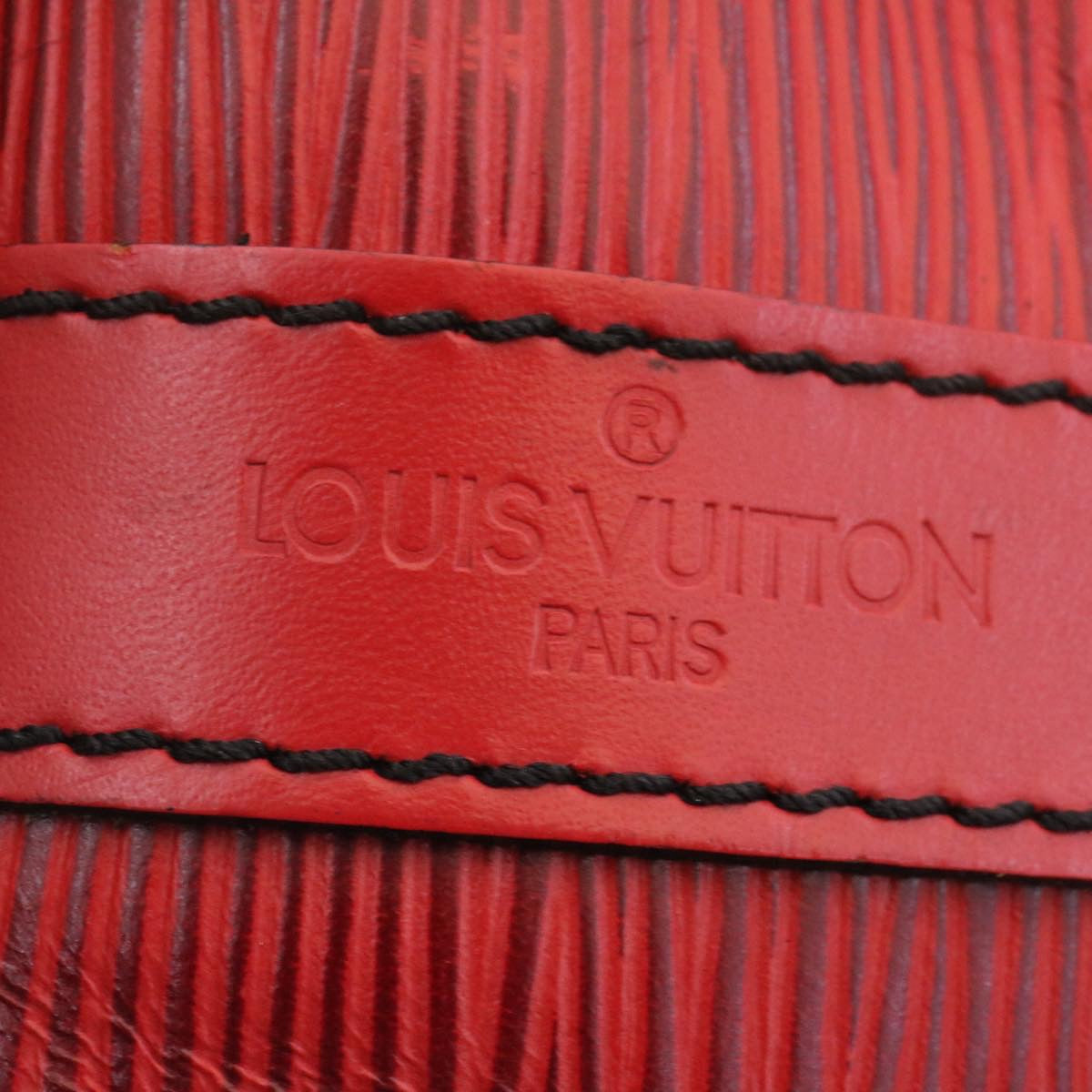 LOUIS VUITTON Epi Petit Noe Shoulder Bag Red M44107 LV uy003