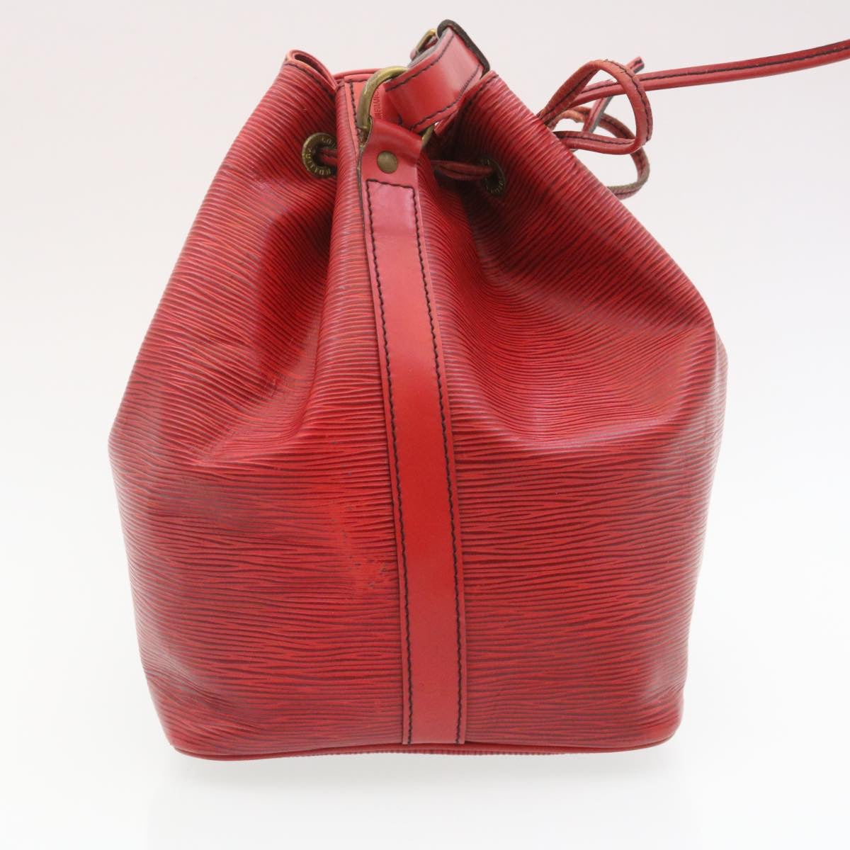LOUIS VUITTON Epi Petit Noe Shoulder Bag Red M44107 LV uy003