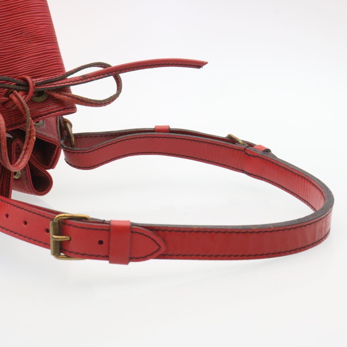 LOUIS VUITTON Epi Petit Noe Shoulder Bag Red M44107 LV uy003