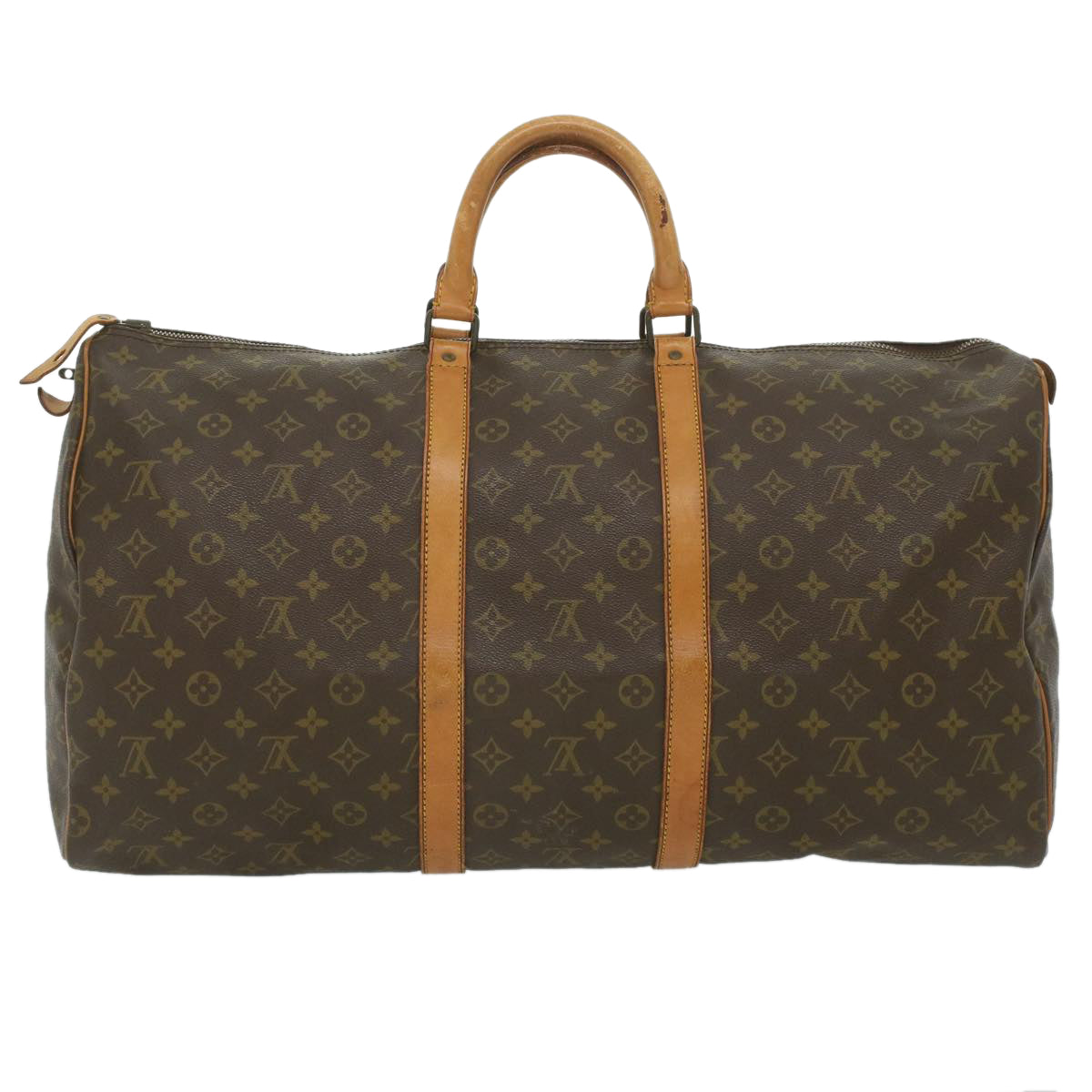 LOUIS VUITTON Monogram Keepall 55 Boston Bag Vintage M41424 LV uy082