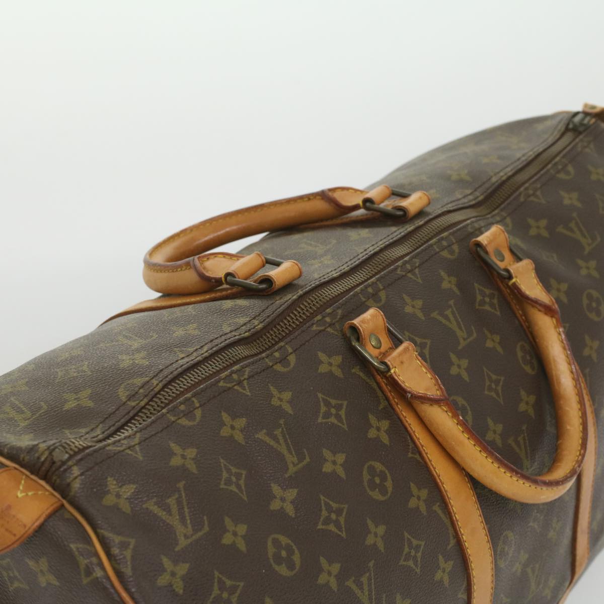 LOUIS VUITTON Monogram Keepall 55 Boston Bag Vintage M41424 LV uy082