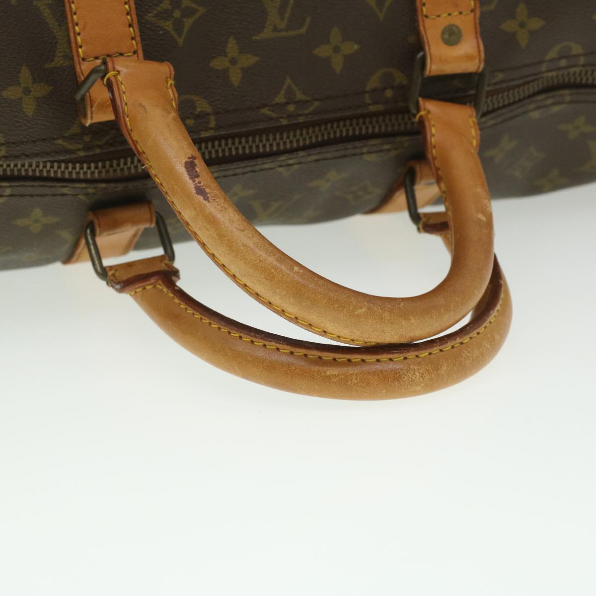 LOUIS VUITTON Monogram Keepall 55 Boston Bag Vintage M41424 LV uy082