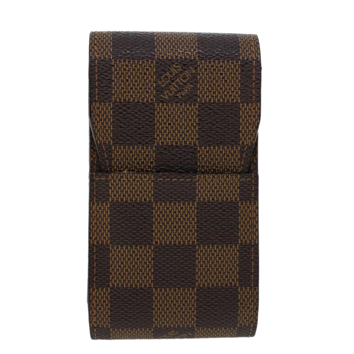 LOUIS VUITTON Damier Ebene Etui Cigarette Case N63024 LV uy119